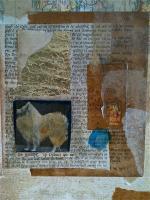 Blueprint - Detail - Mixed Media Collage Paintings - By Peter Swaffer-Reynolds, Abstract Painting Artist