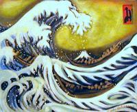 Asian - The Great Wave 3 - Acrylic