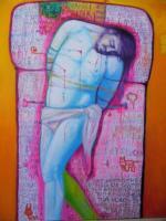 Jesus Pop - Painting Paintings - By Beatrice Feo Filangeri -Opere, Pop Barocco Painting Artist