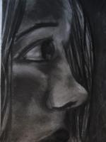 Realization - Charcoal Drawings - By Alanna Neal, Portrait Drawing Artist