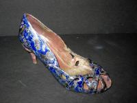 Blue Heels - Stoneware Ceramics - By Alanna Neal, Representational Ceramic Artist