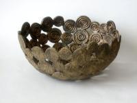Sprial Bowl - Stoneware Ceramics - By Alanna Neal, Ceramic Ceramic Artist
