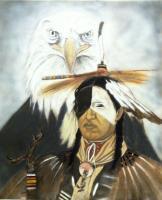 Eagles Mind - Air Brush Colored Pencil Paintings - By Michael Guerrero, Realistic Painting Artist