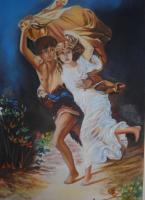 Love Couple - Oil Painting Paintings - By Yaldash Parsa, Oil Painitngs Painting Artist