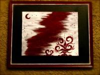 Fading Crimson Dream - Acrylic Paintings - By Molly Carruth, Abstract Painting Artist