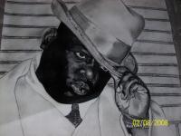 Biggie - Pastel And Chalks Drawings - By Janice Park, Portraits Drawing Artist
