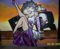 Betty Boop - Acrylic Paintings - By Janice Park, Portraits Painting Artist