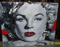 Marilyn Monroe - Acrylic Paintings - By Janice Park, Portraits Painting Artist