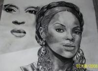 Mjb - Charcoal Drawings - By Janice Park, Portraits Drawing Artist