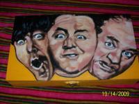 Three Stooges - Acrylic Paintings - By Janice Park, Portraits Painting Artist