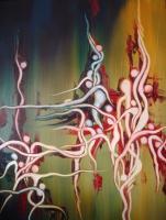 Consciousness Fields Xx - Oil On Canvas Paintings - By Ibrahim Savas Pekdemir, Surreal Painting Artist