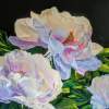 Exilia S Peonies - Acrylic On Gallery Canvas Paintings - By Marie-Line Vasseur, Impressionism Painting Artist