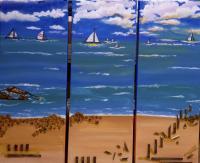 Gone Sailing - Acrylics Paintings - By Coco Original Artwork, Impressionist Painting Artist
