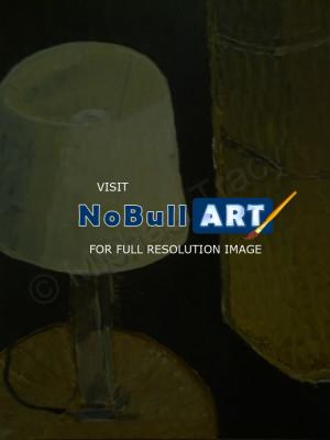 Modern Paintings - Lamp Painting - Acrylic Paint
