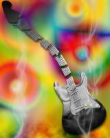 Music -- 60S Rock - Digital Illustration Digital - By Alexis Hejna, Abstract Design Digital Artist