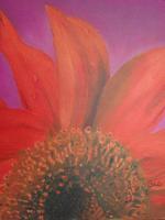 Floral - Dew On Petals - Oil On Canvas