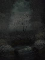 Landscapes - Moonlight On The Pond - Acrylic