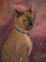 Quick I M Posing - Acrylic Paintings - By Mary Fitzgerald, Acrylic Painting Artist
