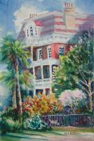 South Battery - Watercolor Paintings - By Ron Weathers, Impressionist Painting Artist
