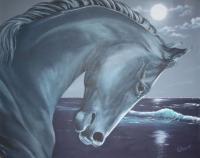 A Horse Named Desiderata - Acrylic Paintings - By Diane Deason, Semi Fanatsy Painting Artist
