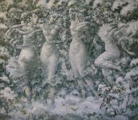 Winter - Other Paintings - By Dilorom Abdullaeva, Other Painting Artist