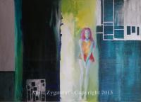 New Swinging22011Oil On Canvas - Oil On Canvas Paintings - By Anna Zygmunt, Abstract Painting Artist
