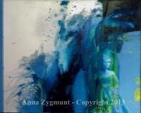 Reflection 1 Year 2012 - Oil On Canvas Paintings - By Anna Zygmunt, Abstract Painting Artist