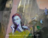 Nostalgy 2012 Oil On Canvas - Oil On Canvas Paintings - By Anna Zygmunt, Abstract Painting Artist