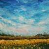 Landscape Painting Field 166 Rybakow Valery - Oil On Canvas Paintings - By Valery Rybakow, Impasto Impressionism Painting Artist