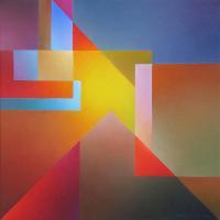Untitled I - Oil Painting On Canvas Paintings - By Orest Dubay, Geometric Abstraction Painting Artist