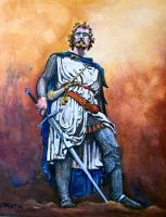 Guardian Of Scotland - Oil On Hardboard Paintings - By Edward Martin, Portrait Painting Artist