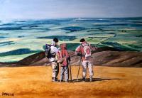 You Can See Forever - Oil On Hardboard Paintings - By Edward Martin, Landscape Painting Artist