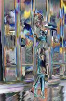 Dancing With Myself - Print On Canvas Digital - By Lee Glover, Digital Painting Digital Artist