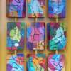 Multi Image Carousel No 2 - Oil On Ply-Wood Paintings - By Martin Koetsier, Abstract Painting Artist