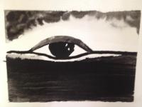 The Eye - China Ink Paintings - By Claudia Raquel, China Ink Painting Artist