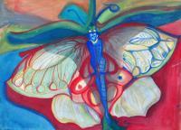 Farfalla - Water Color Paintings - By Virginia -, Surrealism Painting Artist