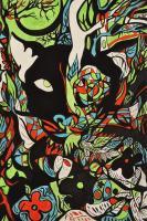 Pantera-Wildlife - Inks And Wax On Paper Paintings - By Virginia -, Psycadelic Art Painting Artist