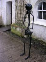 Standing Figure - Found Objects Sculptures - By Noel Molloy, Semi Abstract Sculpture Artist
