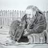 Market Crash - Charcoal And Graphite Drawings - By Cathy Jourdan, Realism Drawing Artist