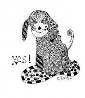 Yes - Pen And Ink Drawings - By Edra Zook, Whimsical Drawing Artist