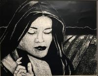 Serenity - Scratchboard Drawings - By Elsa Bucio, Black And White Drawing Artist
