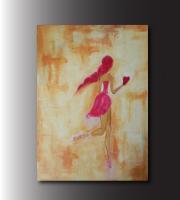Running With My Heart By Denise Clayton-Onwere - Acrylic Paintings - By Denise Onwere, Abstract Painting Artist