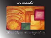Bein Heard By Denise Clayton-Onwere - Acrylic And Plaster Paintings - By Denise Onwere, Abstract Painting Artist