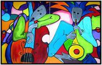Jazzpossible By Denise Clayton-Onwere - Acrylic Paintings - By Denise Onwere, Abstract Painting Artist