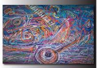Jazz Fury By Denise Clayton-Onwere - Acrylic Paintings - By Denise Onwere, Abstract Painting Artist