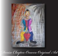 Dont Sit On Love By Denise Onwere - Acrylic Paintings - By Denise Onwere, Abstract Painting Artist