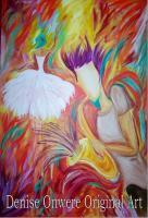 Jazz And Dance By Denise Onwere - Acrylic Paintings - By Denise Onwere, Abstract Painting Artist
