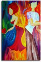Her Heart - Acrylic Paintings - By Denise Onwere, Abstract Painting Artist