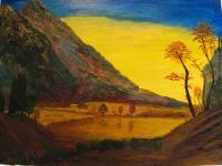 Landscapes - Golden River - Acrylic