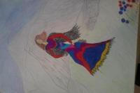 Lady In Wind - Something Drawings - By Maisu Karpeekki, Draw Drawing Artist